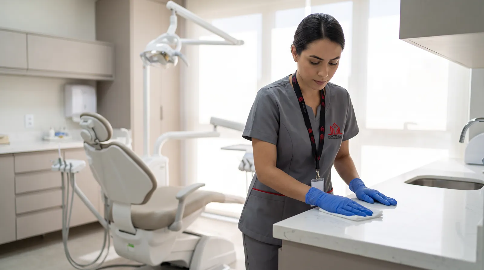 Limpeza de consultório odontológico